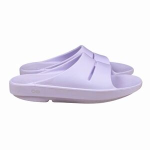 OOFOS OOahh Slides Women's Sz 11 - Men's 9 Recovery Footwear Lavender‎ Sandals